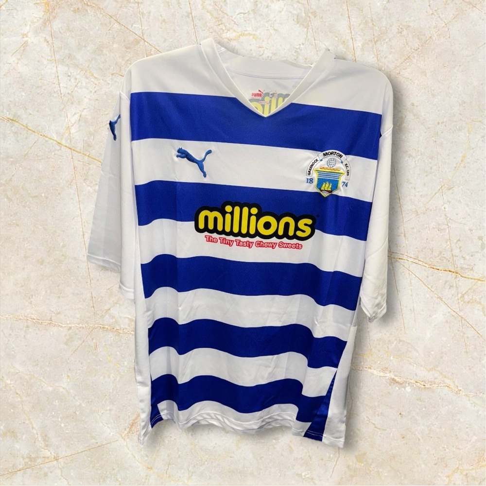 Greenock Morton FC Home Football Puma Jersey Shirt‎ Men’s Size XL 2010/11 EUC